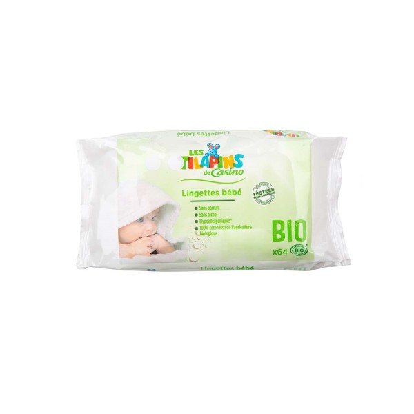 CASINO LINGETTES BEBE BIO TILAPINS