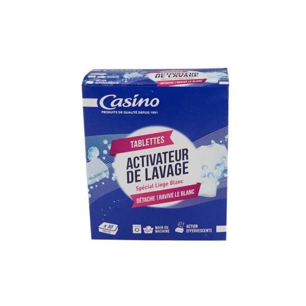 CASINO PASTILLE ACTIVEUR LAVAGE BLANC