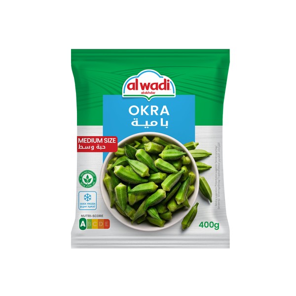 Al Wadi Al Akhdar Frozen Okra, Medium Size 400g 499314-V001 by Al Wadi Al Akhdar