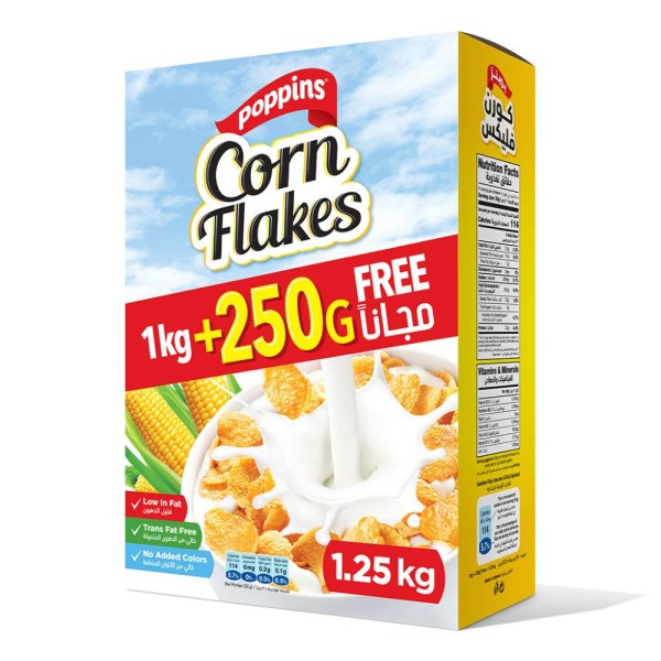 POPPINS CORN FLAKES +250 G FREE