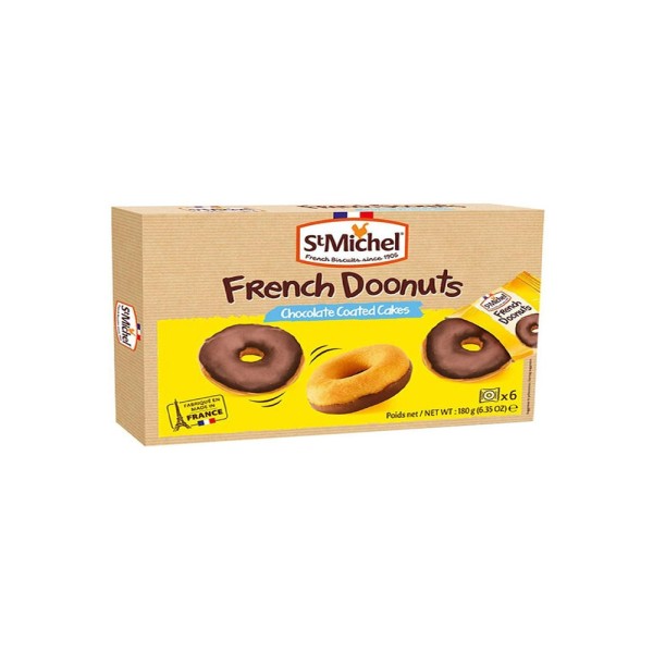 ST MICHEL DONUTS CHOC CAKE COATED