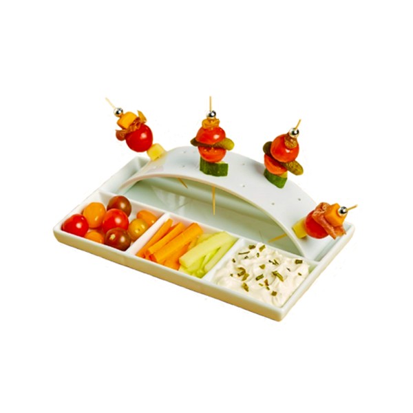 CASALINGA PORCELAIN SERVING TRAY W.COMP