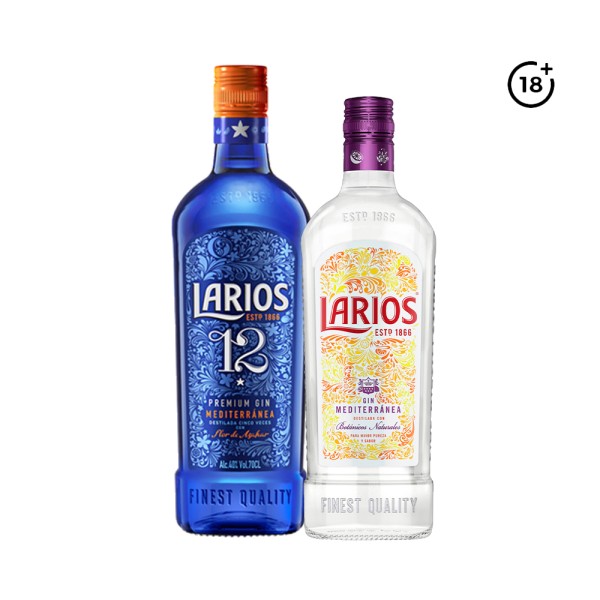 LARIOS GIN 12YRS  + REGULAR AT 25 PCNT 