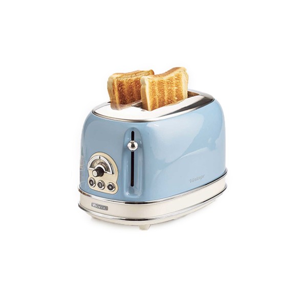 ARIETE VINTAGE TOASTER 2 SLICES BLUE