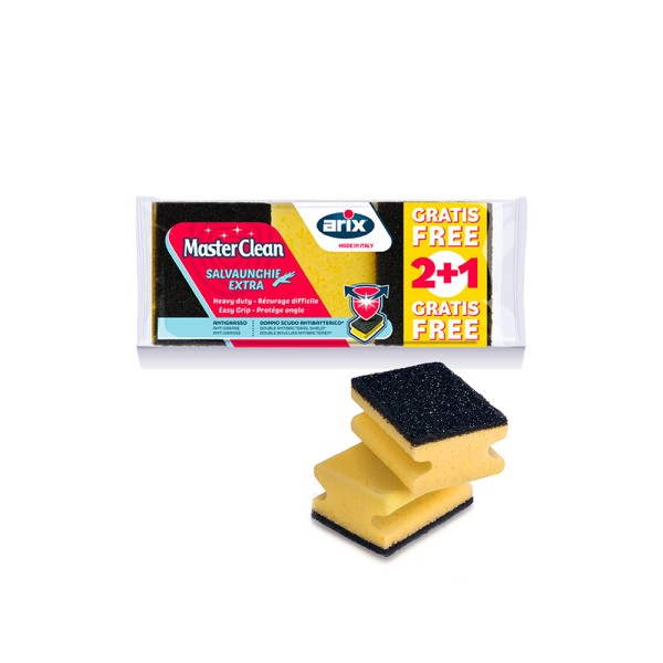 Arix Antibact Grip Sponge 2+1 - 3Pc 526262-V001 by Arix