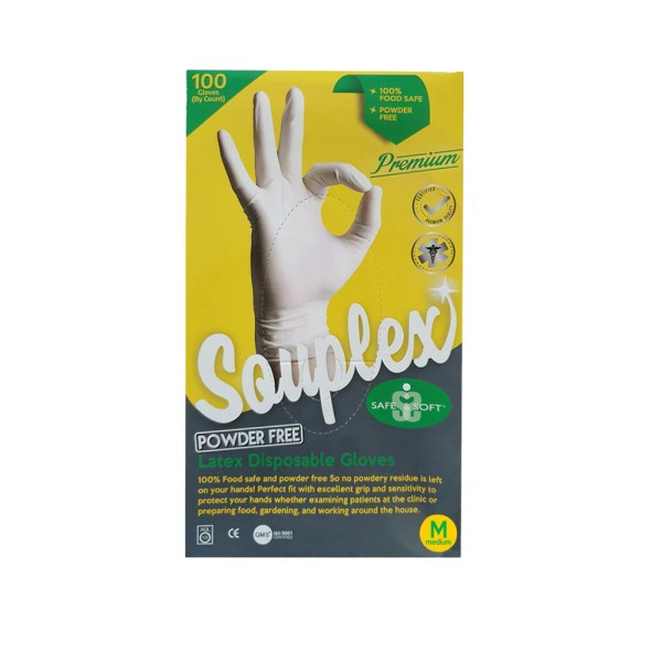 SOUPLEX LATEX PREMIUM POWDER FREE 100S