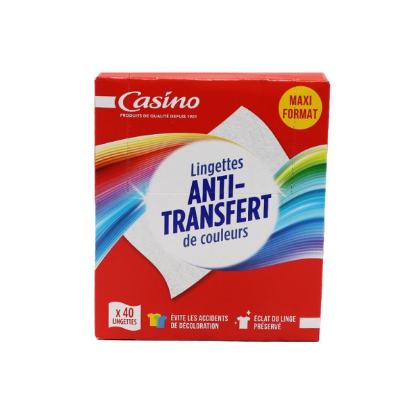 CASINO LINGETTE ANTI-TRANSF COULEUR