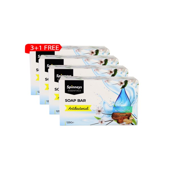SPINNEYS ESSENTIALS ANTIBACTERIAL HAND SOAP BAR  3+1 FREE