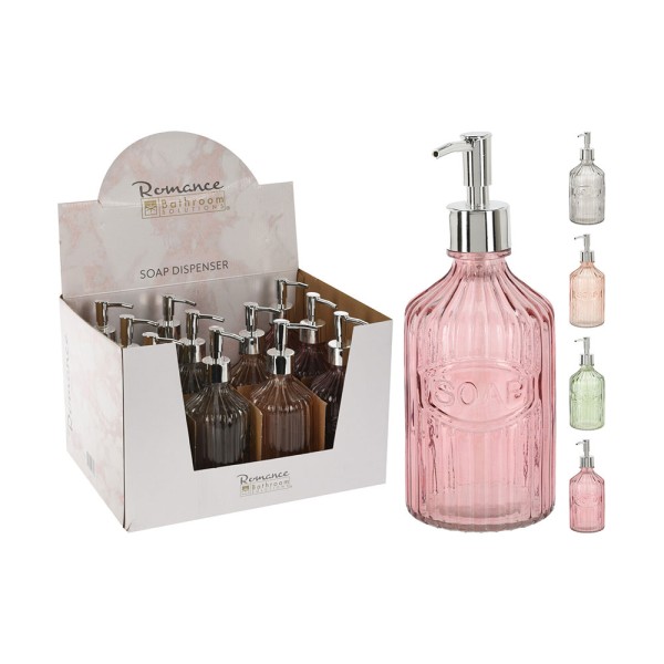 BATH SOLUTIONS SOAP DISPENSER GLASS MIX CLR