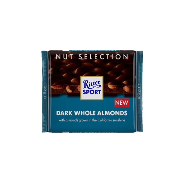 RITTER SPORT NS DARK WHOLE ALMONDS