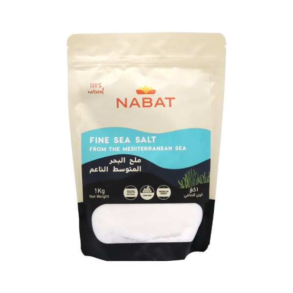 NABAT ORGANIC MEDITERRANEAN SEA SALT FINE