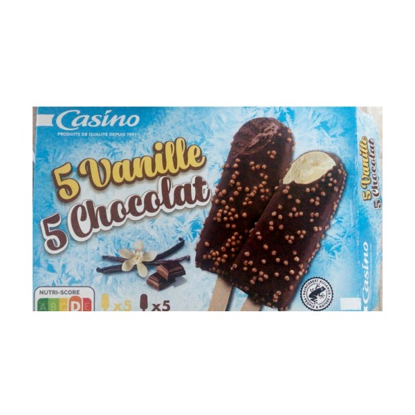 5 VANILLE 5 CHOCOLAT BATONNETS 555383-V001 by Casino