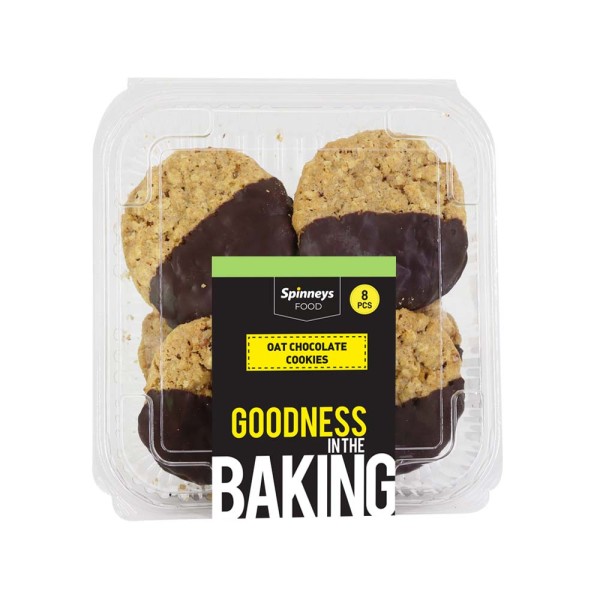SPINNEYS FOOD OAT CHOCOLATE COOKIES