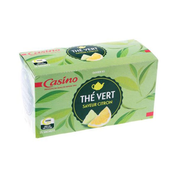 GREEN TEA LEMON 25 BAGS 556358-V001 by Casino