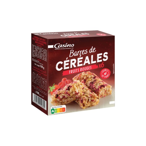 CASINO BARRES DE CEREALES FRUITS ROUGES