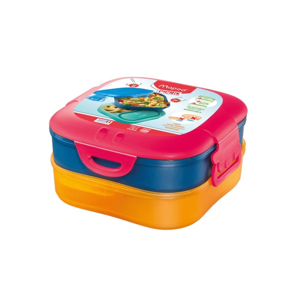 MAPED LUNCH BOX 3-IN-1 KIDS CONCEPT RED