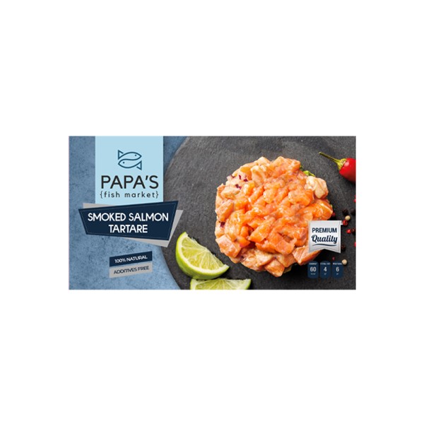 PAPA'S FISH MARKET SCOTTISH SMOKED SALMON 15 SLICES CHRISTMAS PACK