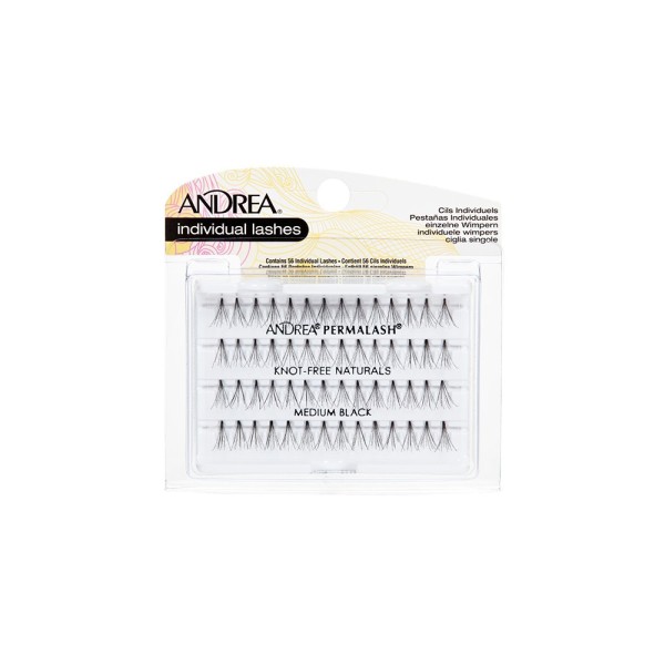 ANDREA INDIVIDUAL KNOT FREE MED BLACK LASHES