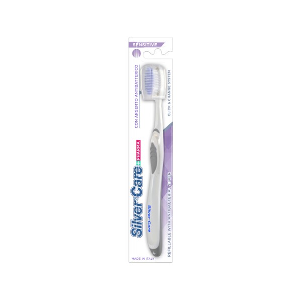 SILVER CARE TOOTHBRUSH SENSITIVE WITH REPLACEABLE HEAD