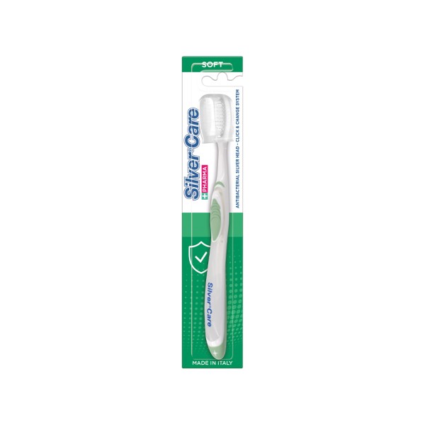 SILVER CARE TOOTHBRUSH SOFT WITH REPLACEABLE HEAD