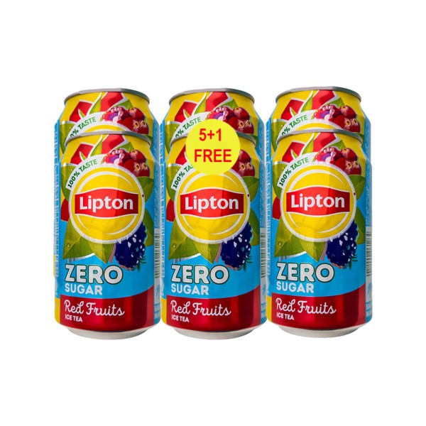 LIPTON  RED FRUIT ZERO CAN 5+1
