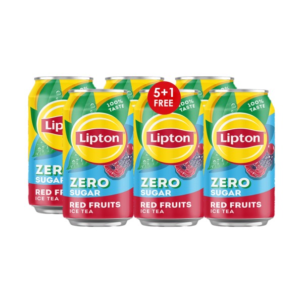 LIPTON  RED FRUIT ZERO CAN 5+1
