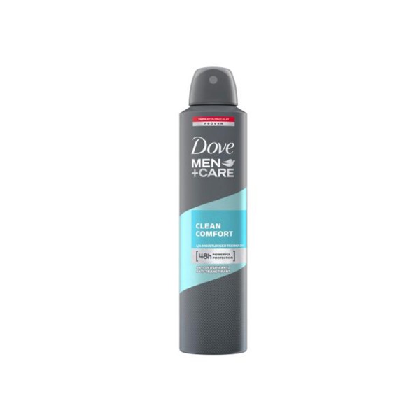 DOVE DEO SPRAY FOR MEN ANTIPERSPIRANT CLEAN COMFORT