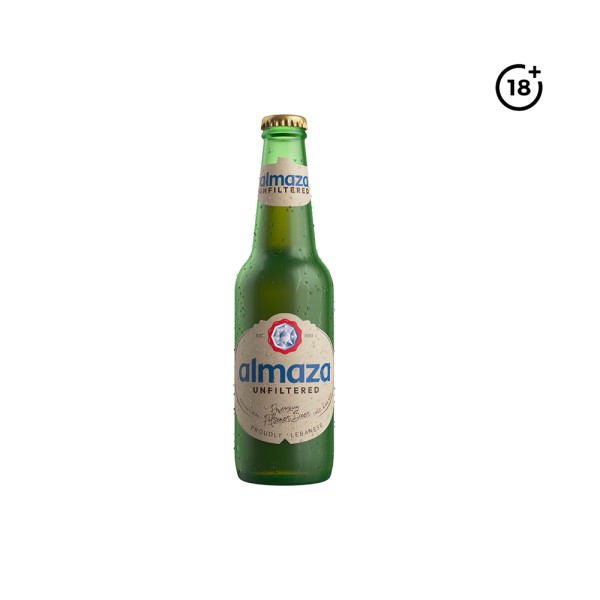 ALMAZA UNFILTERED BEER BOTTLE