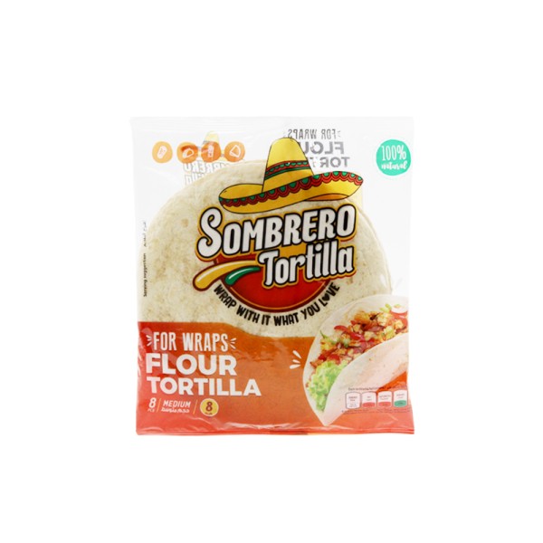 SOMBRERO WHEAT FLOUR TORTILLA 8 INC
