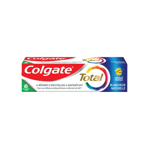 COLGATE TOOTHPASTE TOTAL NATURAL WHITE 2X30PCUT