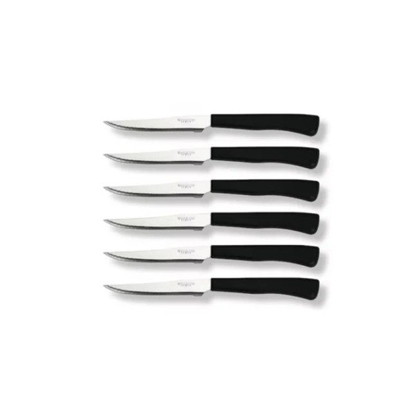 GHIDINI STEAK KNIVES SET BLACK
