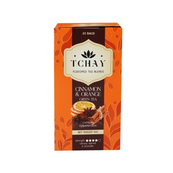 TCHAY CYLON GREEN TEA CINNAMON AND ORANGE