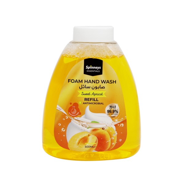 SPINNEYS WELLNESS REFILL FOAM HAND WASH SWEET APRICOT