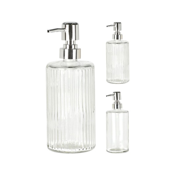 HARD GOODS SOAP DISPENSER GLASS 2 ASSORTED