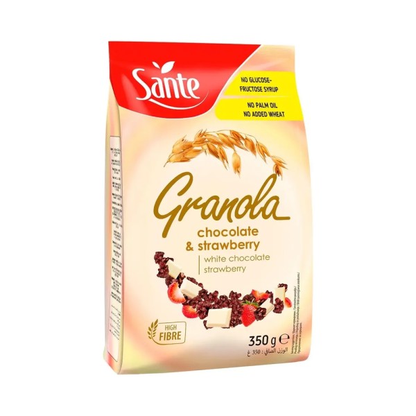 SANTE GRANOLA STRAWBERRY AND WHITE CHOCOLATE
