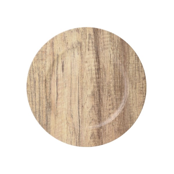 EH PLATE WITH WOODEN FINISH