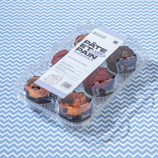 PATE ET PAIN ASSORTED MUFFIN 6 PC