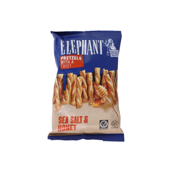 ELEPHANT PRETZEL TWIST SEA SALT AND HONEY 