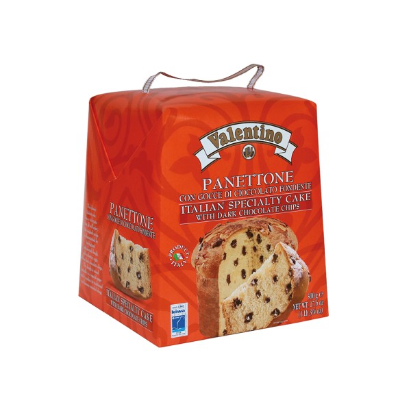VALENTINO.PANETTONE PANETTONE WITH DARK CHOCOLATE CHIPS
