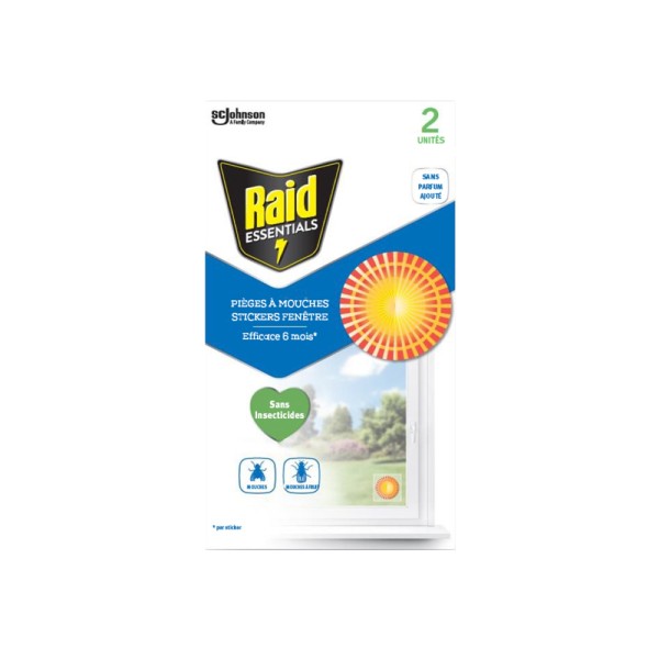 RAID ANTI-FLIES TRAP STICKERS SOLEIL