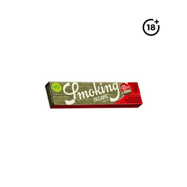 SMOKING KING SIZE ORGANIC+TIPS ROLLING PAPER