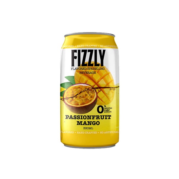 FIZZLY PASSIONFRUIT-MANGO FLAVOURED SPARKLING W