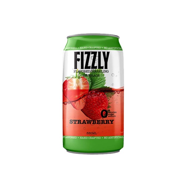 FIZZLY STRAWBERRY FLAVOURED SPARKLING WATER