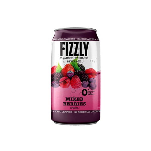 FIZZLY MIXED BERRY FLAVOURED SPARKLING WATER