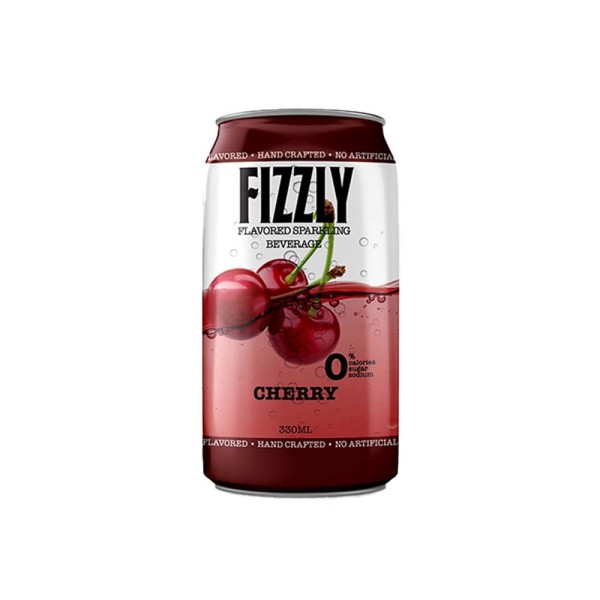 FIZZLY CHERRY FLAVOURED SPARKLING WATER