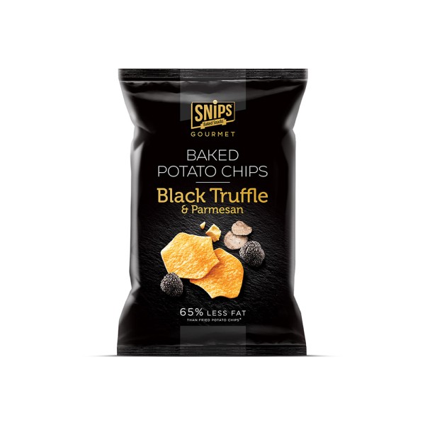 SNIPS GOURMET BAKED BLACK TRUFFLE AND PARMESAN CHIPS 