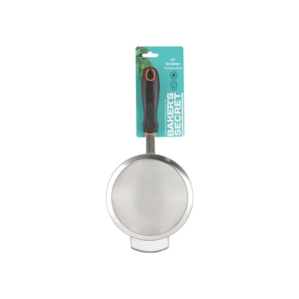 BAKER'S SECRET STAINLESS STEEL STRAINER