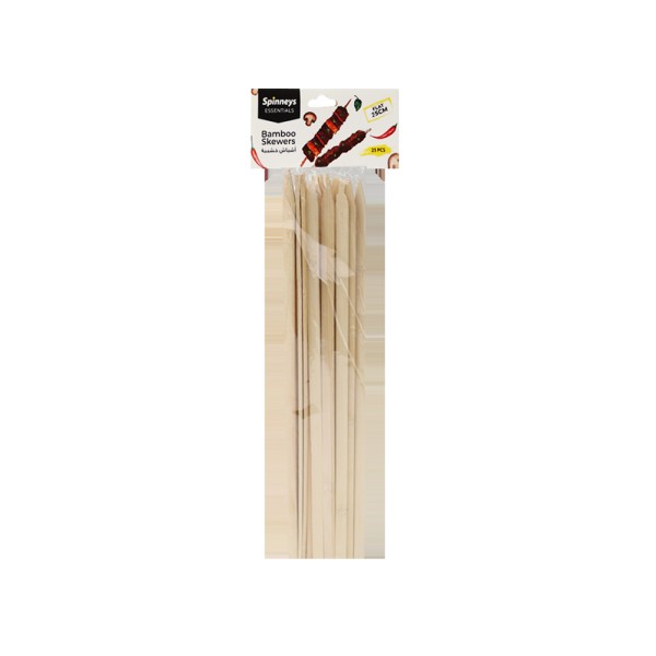 SPINNEYS ESSENTIALS FLAT BAMBOO SKEWERS 25CM
