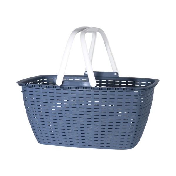 HARD GOODS BASKET RATTAN LOOK 3ASS CLR