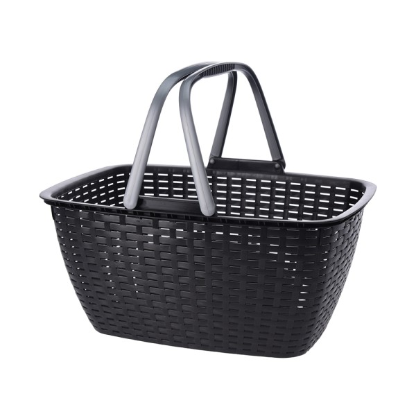 HARD GOODS BASKET WITH HANDLES ANTHRACITE